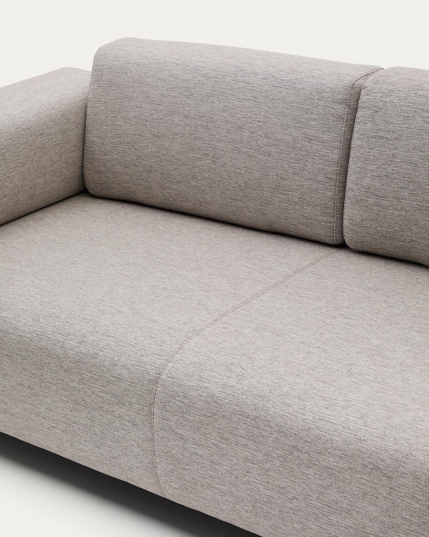 Elegantes 3-Sitzer Sofa in Beige-Grau, 232 cm breit, bietet Komfort und Stil für Ihr Wohnzimmer. Pflegeleicht und vielseitig kombinierbar.