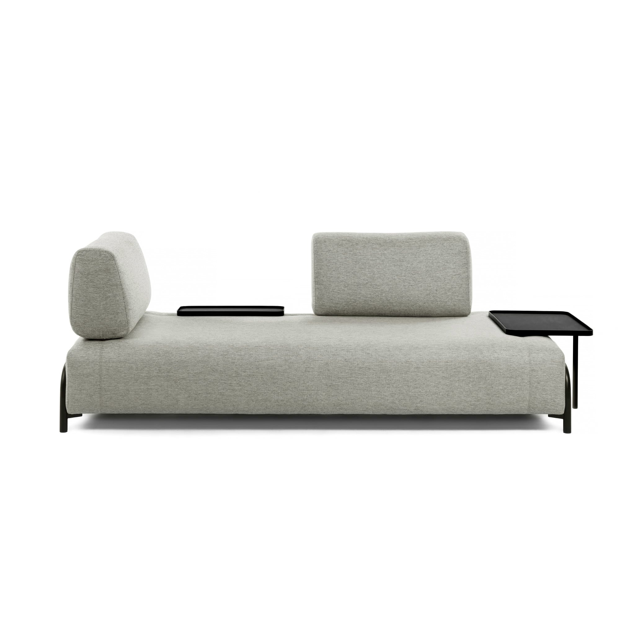 Elegantes 3-Sitzer Sofa in Beige-Grau, 232 cm breit, bietet Komfort und Stil für Ihr Wohnzimmer. Pflegeleicht und vielseitig kombinierbar.