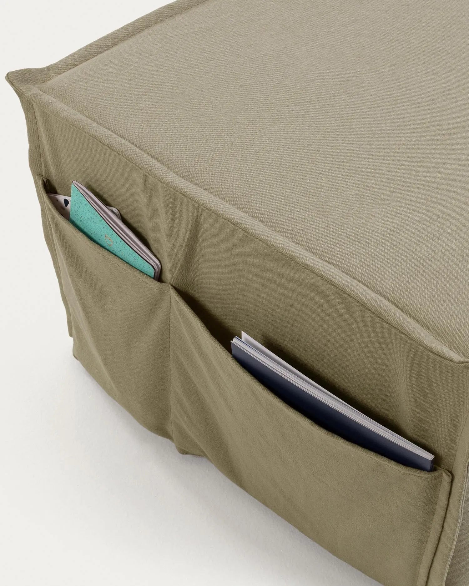 Lizzie Pouf 70 x 60 (180) cm, beige in Beige präsentiert im Onlineshop von KAQTU Design AG. Pouf ist von Kave Home