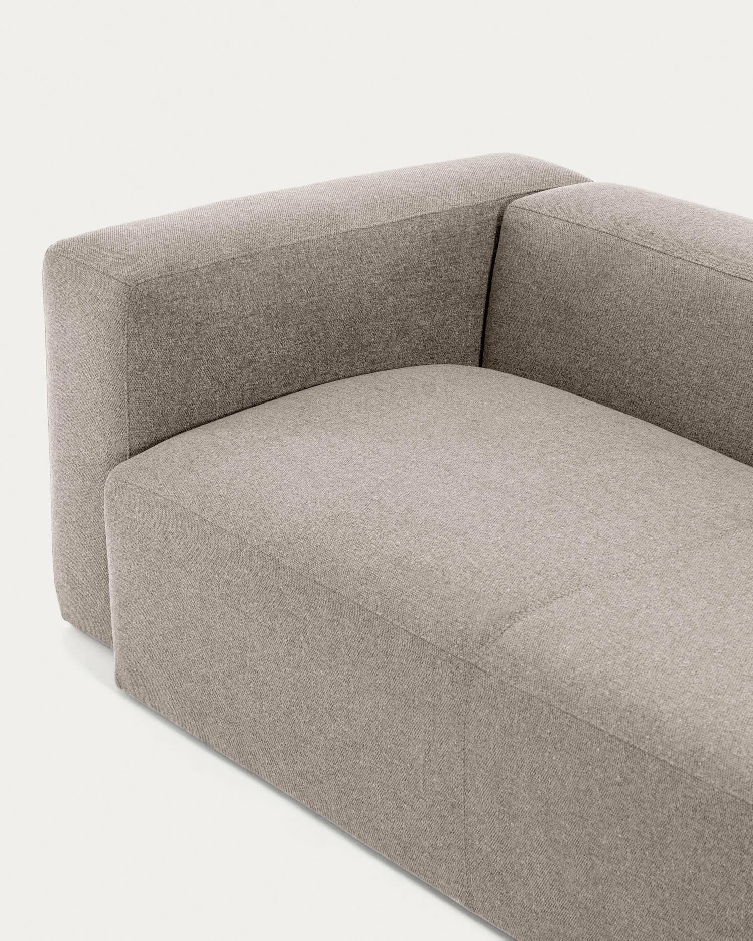 Elegantes, beiges Ecksofa von Kave Home: Komfort und Stil für Ihr Wohnzimmer, flexibel anpassbar, 320 x 230 cm.