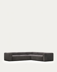 <tc>Blok</tc> Divano angolare a 5 posti in grigio 320 x 290 cm/290 x 320 cm FR