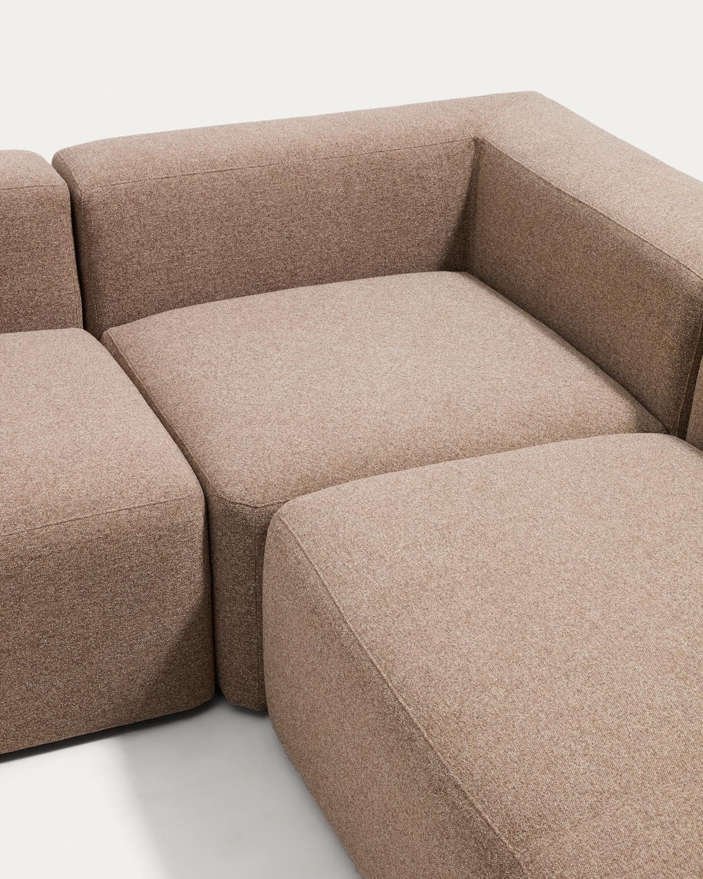 5-Sitzer-Ecksofa Blok in brauner Chenille, 320 x 290 cm / 290 x 320 cm, FSC Mix Credit in Taupe präsentiert im Onlineshop von KAQTU Design AG. Ecksofa ist von Kave Home