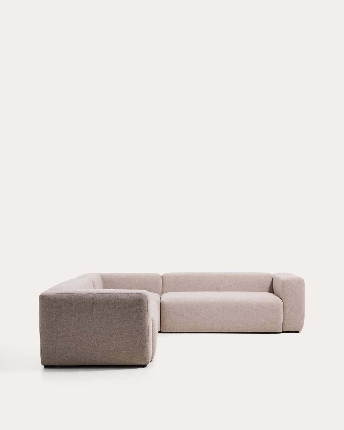 5-Sitzer-Ecksofa Blok in beiger Chenille, 320 x 290 cm / 290 x 320 cm, FSC Mix Credit in Beige präsentiert im Onlineshop von KAQTU Design AG. Ecksofa ist von Kave Home