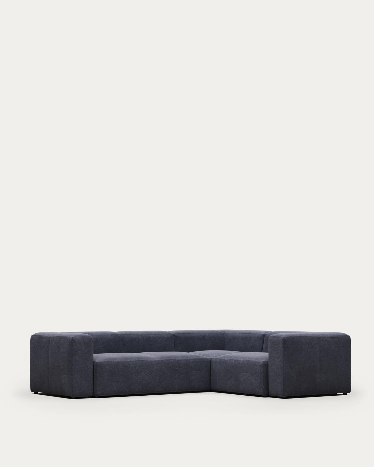 Blok 3-Sitzer Ecksofa blau 290 x 230 cm / 230 cm 290 cm FR in Blau präsentiert im Onlineshop von KAQTU Design AG. Ecksofa ist von Kave Home