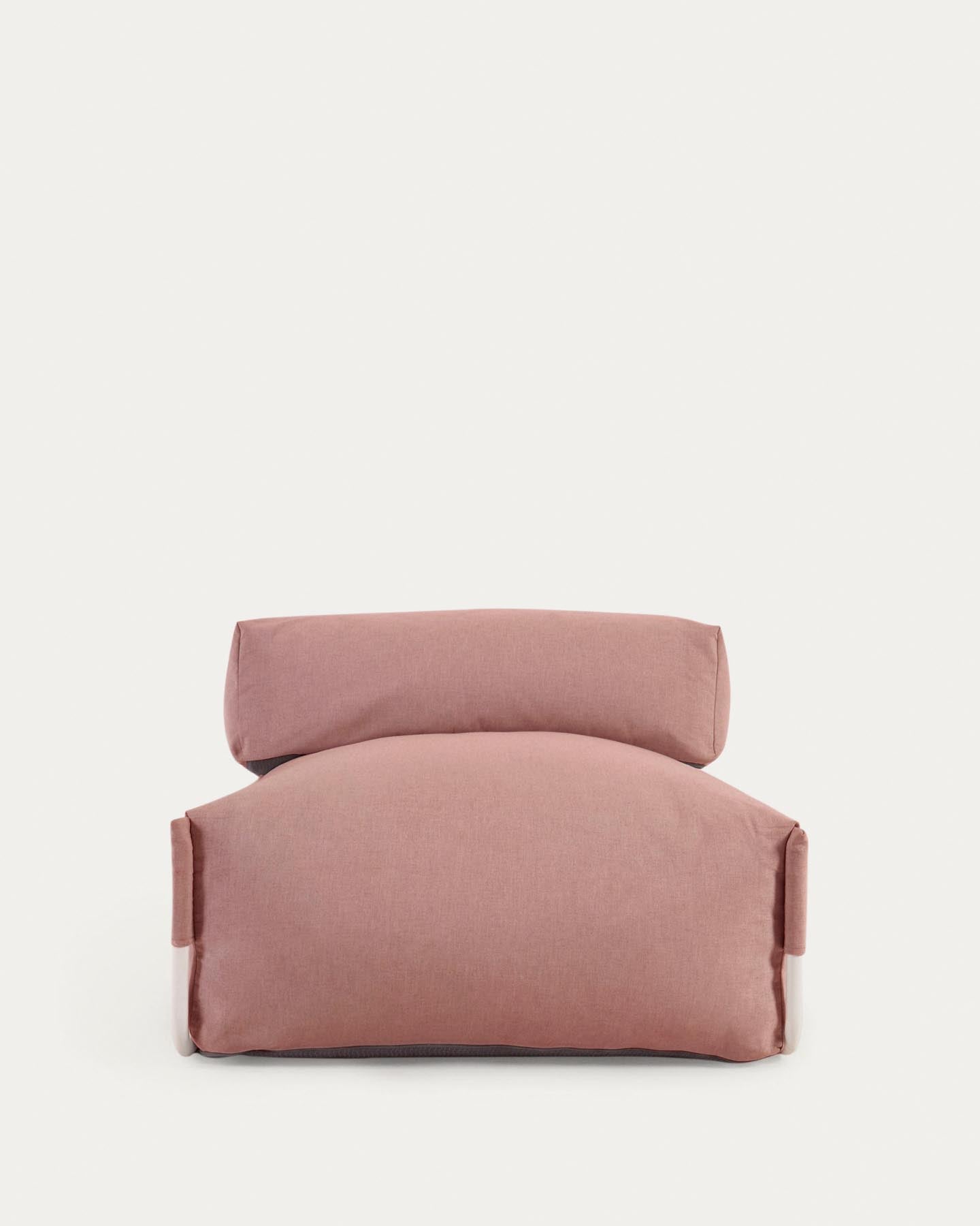 Square Pouf Modularsofa mit Rückenlehne 100% Outdoor terrakotta Aluminium weiß 101 x 101cm in Terrakotta präsentiert im Onlineshop von KAQTU Design AG. Outdoor-Sessel ist von Kave Home