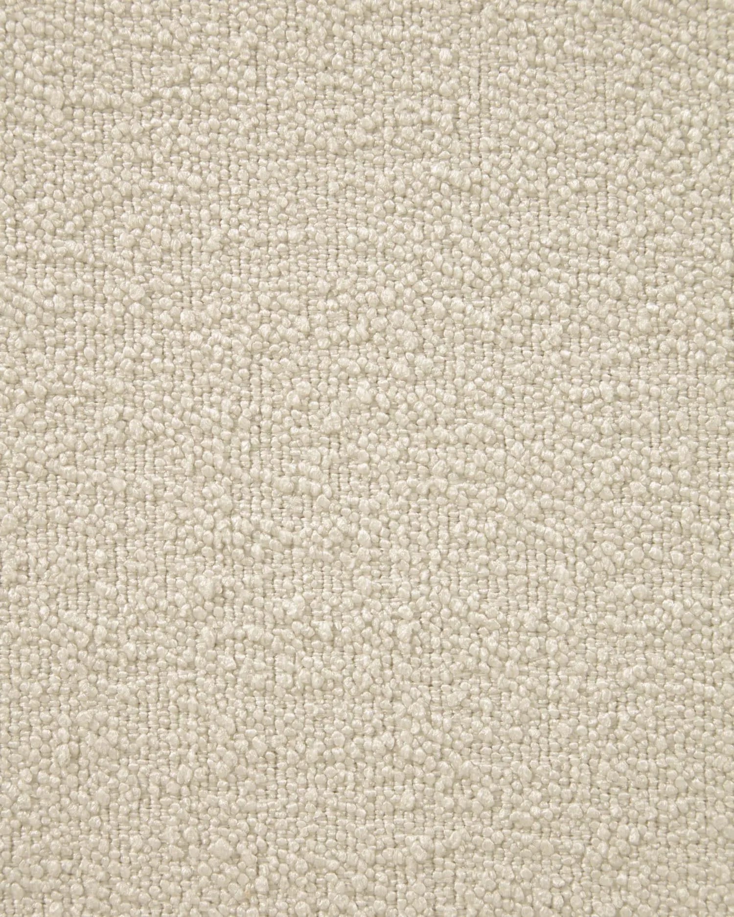 Das 3-Sitzer-Sofa Mihaela, 203 cm, mit weißem Mikro-Bouclé-Bezug und FSC-zertifiziertem Holz, vereint Stil und Bequemlichkeit.