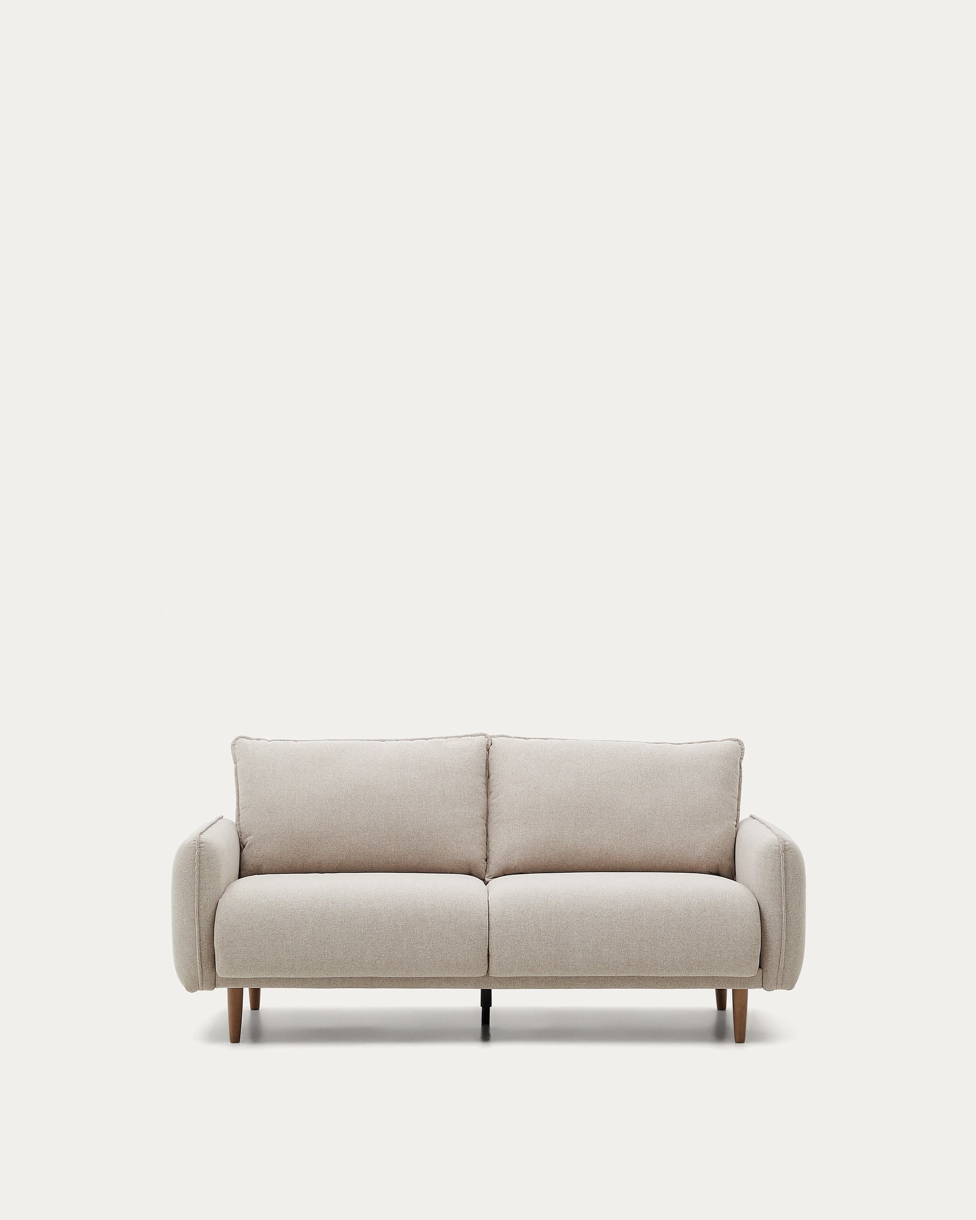 Elegantes, nachhaltiges 2-Sitzer-Sofa in Beige von Kave Home, 184 cm, mit FSC-zertifiziertem Holz und recycelter Füllung.