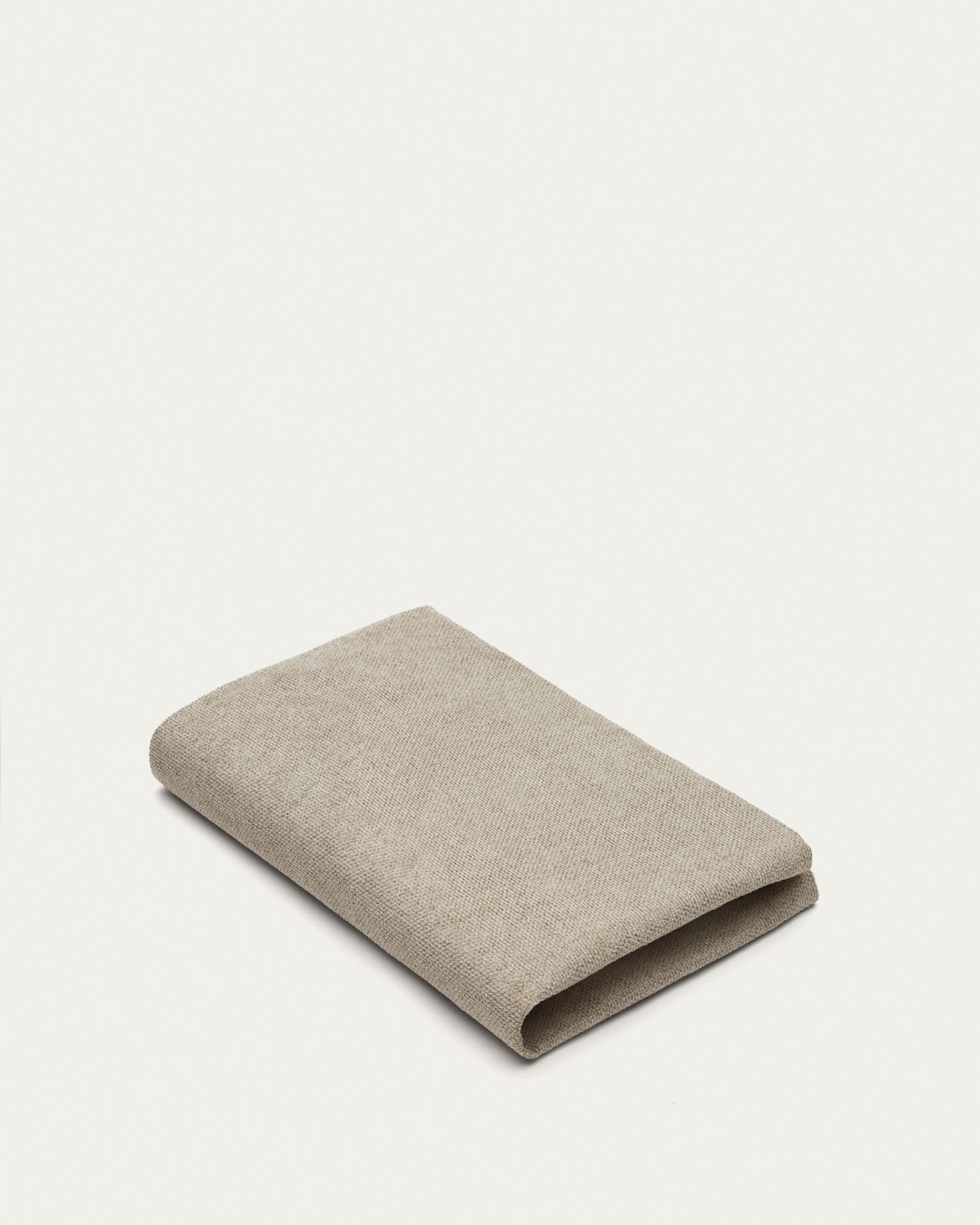 Beiger Bowie Haustierbettbezug 73x98 cm von Kave Home, stilvoll und bequem, ideal für große Haustiere, leicht zu reinigen.