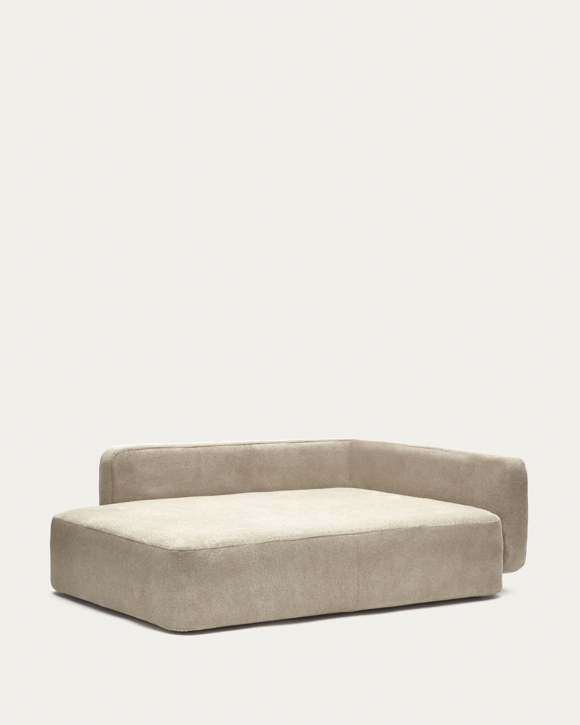 Beiger Haustierbettbezug Bowie 73x98 cm von Kave Home, strapazierfähig, bequem, leicht zu reinigen, ideal für große Haustiere.