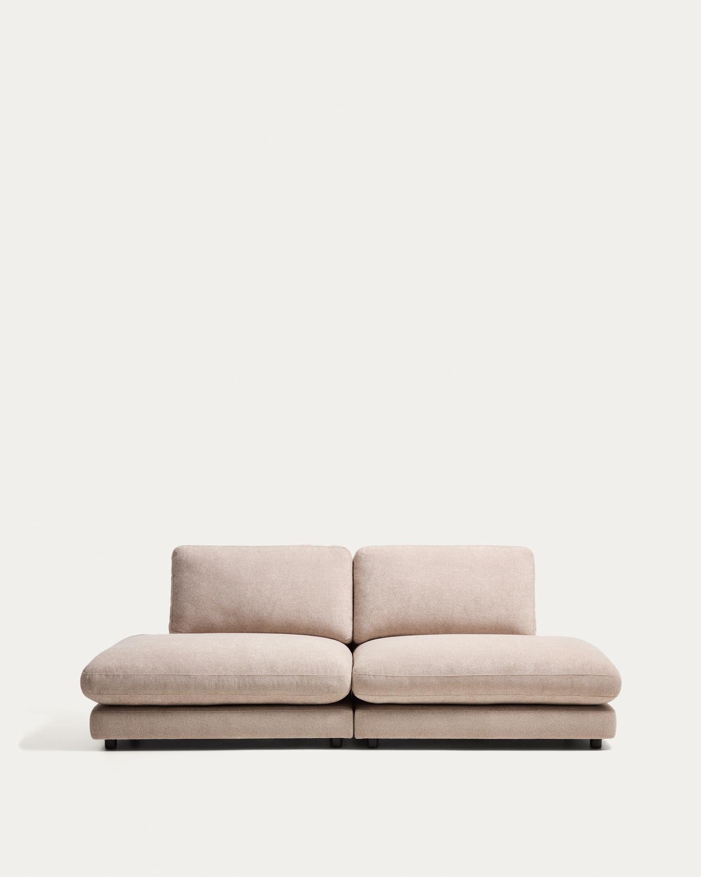 3-Sitzer-Modularsofa Gala aus beigem Microbouclé, FSC Mix Credit, 240 cm in Beige präsentiert im Onlineshop von KAQTU Design AG. 3er Sofa ist von Kave Home