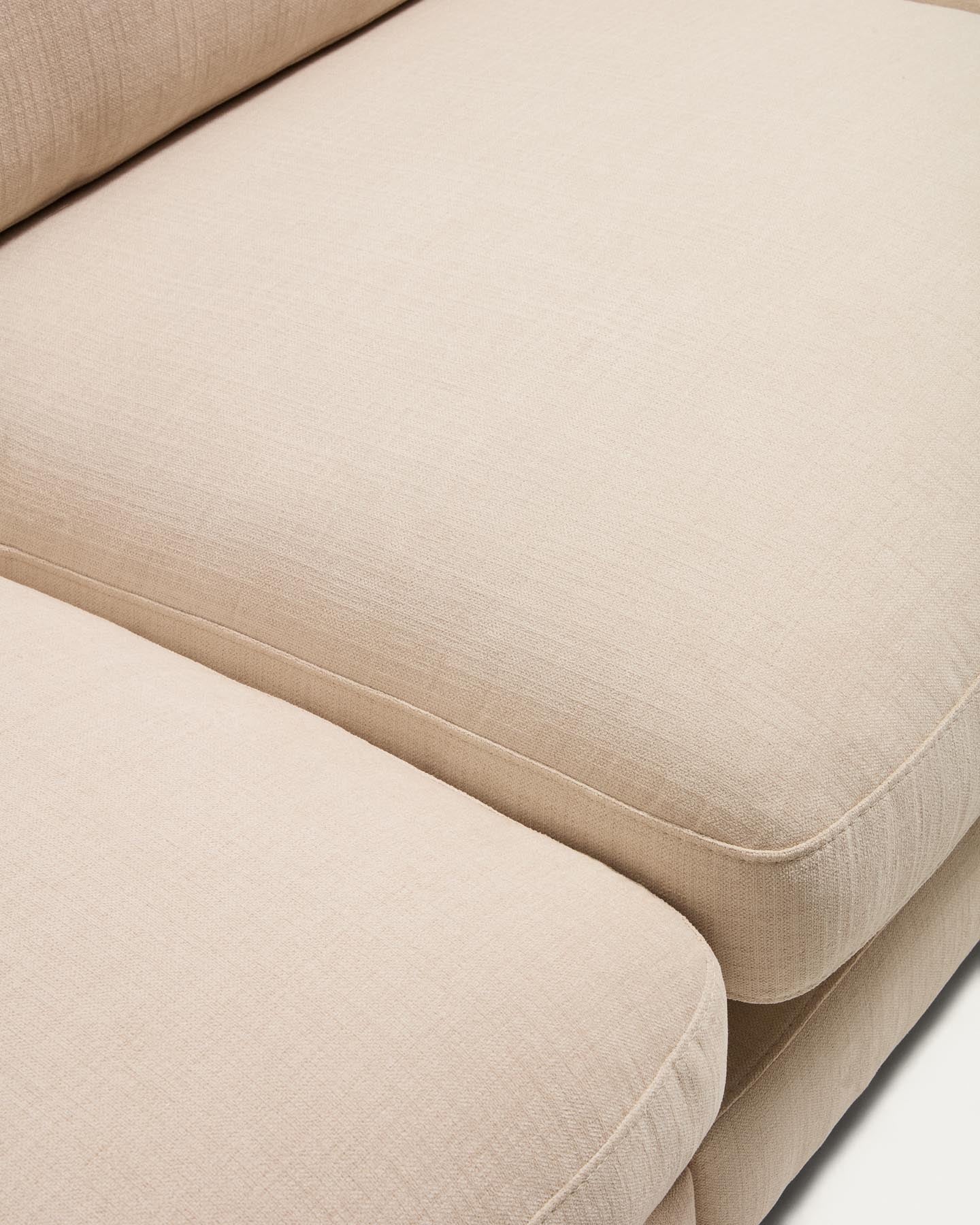 4-Sitzer-Modularsofa Gala mit Randmodul links aus beiger Chenille, FSC Mix Credit, 315 cm in Beige präsentiert im Onlineshop von KAQTU Design AG. 4er Sofa ist von Kave Home