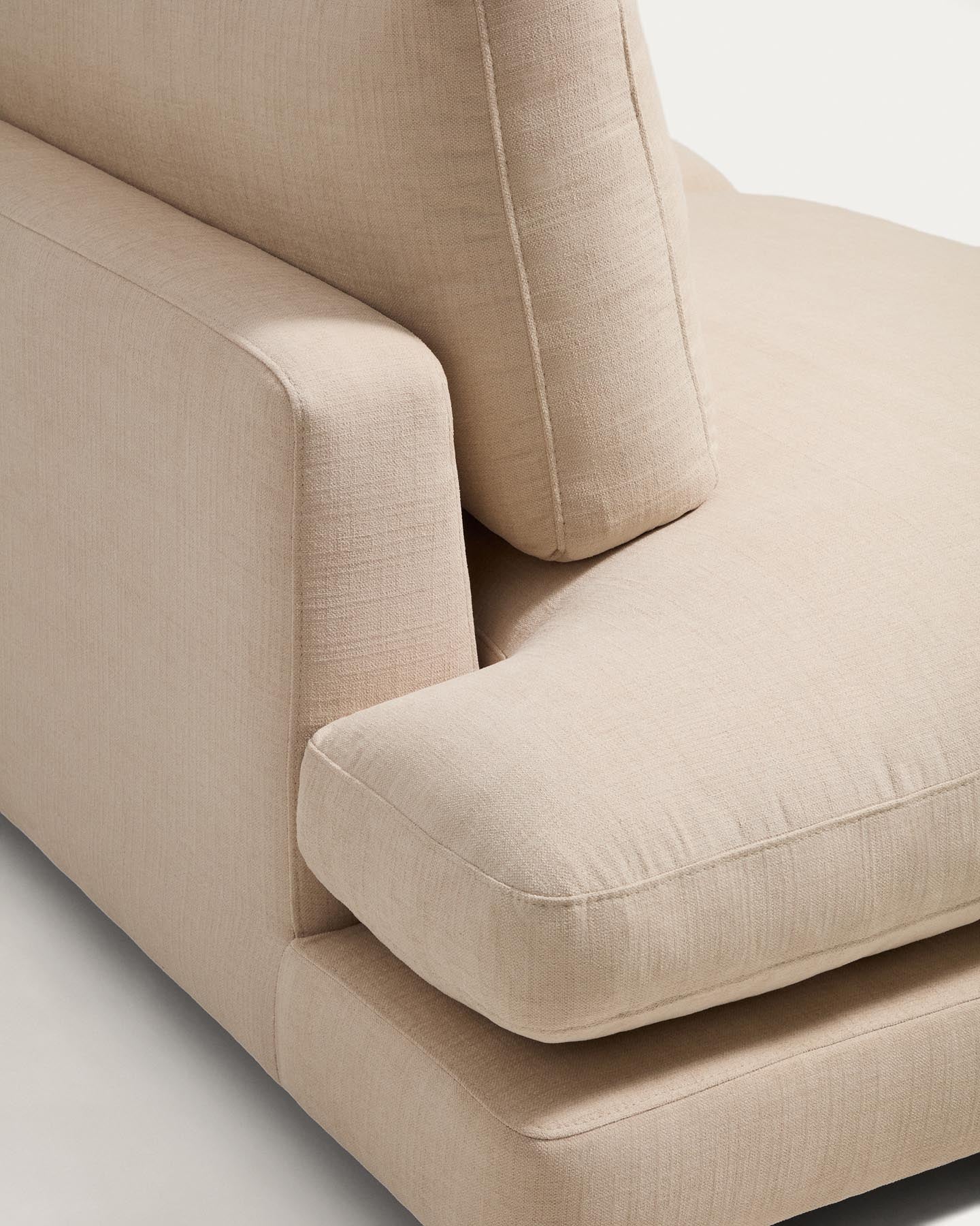 4-Sitzer-Modularsofa Gala aus beiger Chenille, FSC Mix Credit, 330 cm in Beige präsentiert im Onlineshop von KAQTU Design AG. 4er Sofa ist von Kave Home