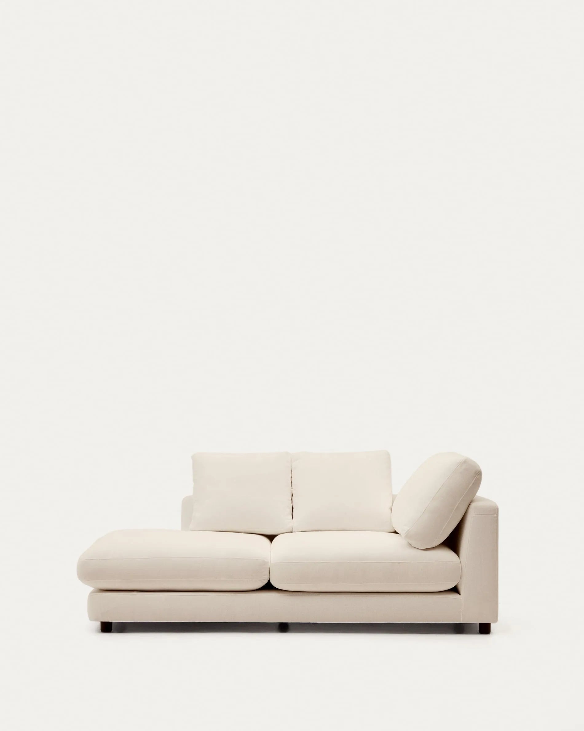 Elegante Chaiselongue Gala links in Beige von Kave Home, 193 x 105 cm, modernes Design und hoher Komfort für Ihr Zuhause.