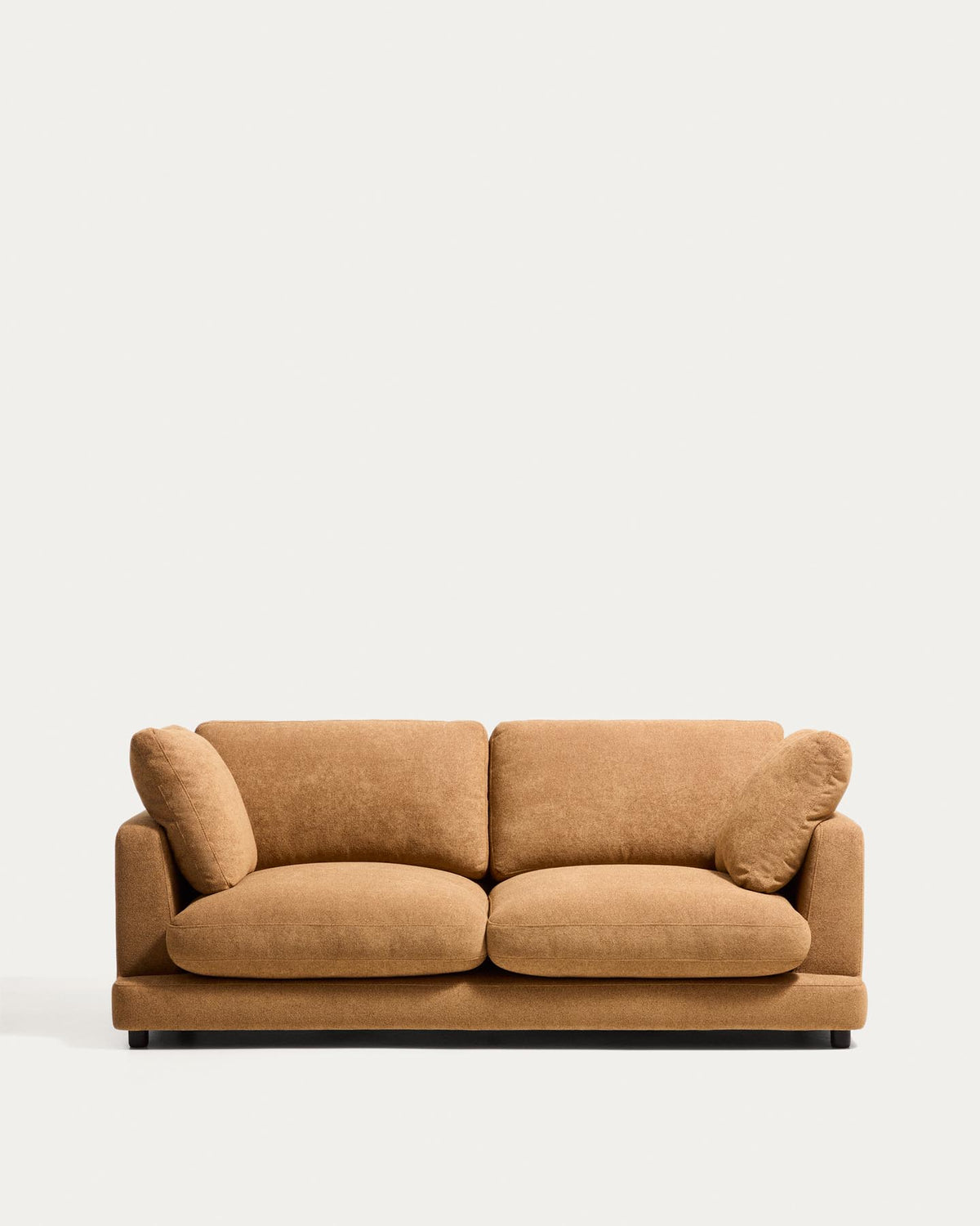3-Sitzer-Sofa Gala aus senfgelbem Microbouclé, FSC Mix Credit, 210 cm