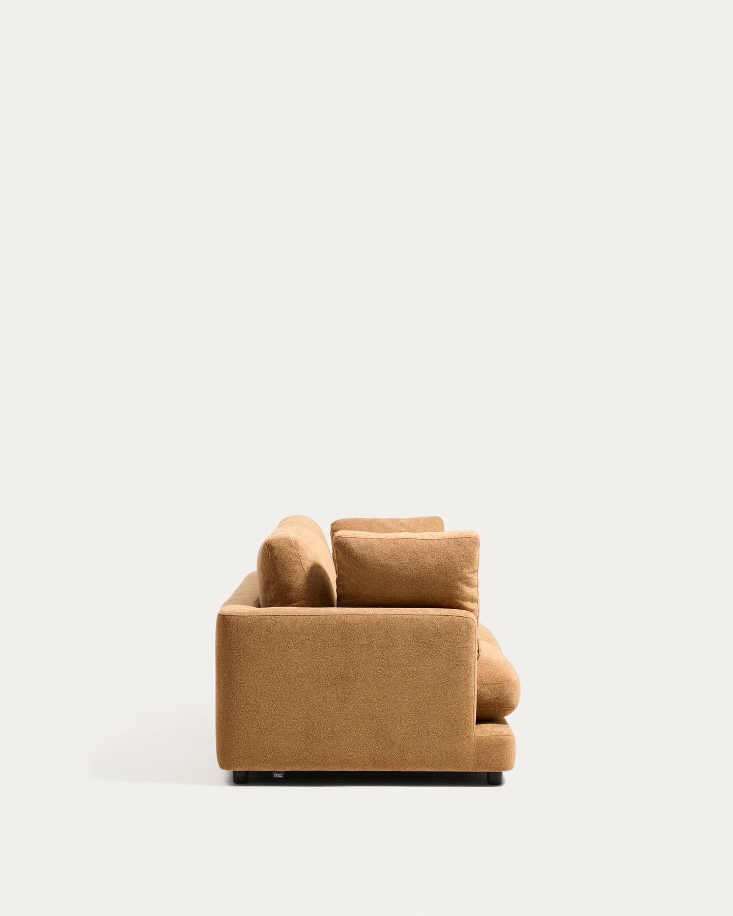 3-Sitzer-Sofa Gala aus senfgelbem Microbouclé, FSC Mix Credit, 210 cm in Senfgelb präsentiert im Onlineshop von KAQTU Design AG. 3er Sofa ist von Kave Home