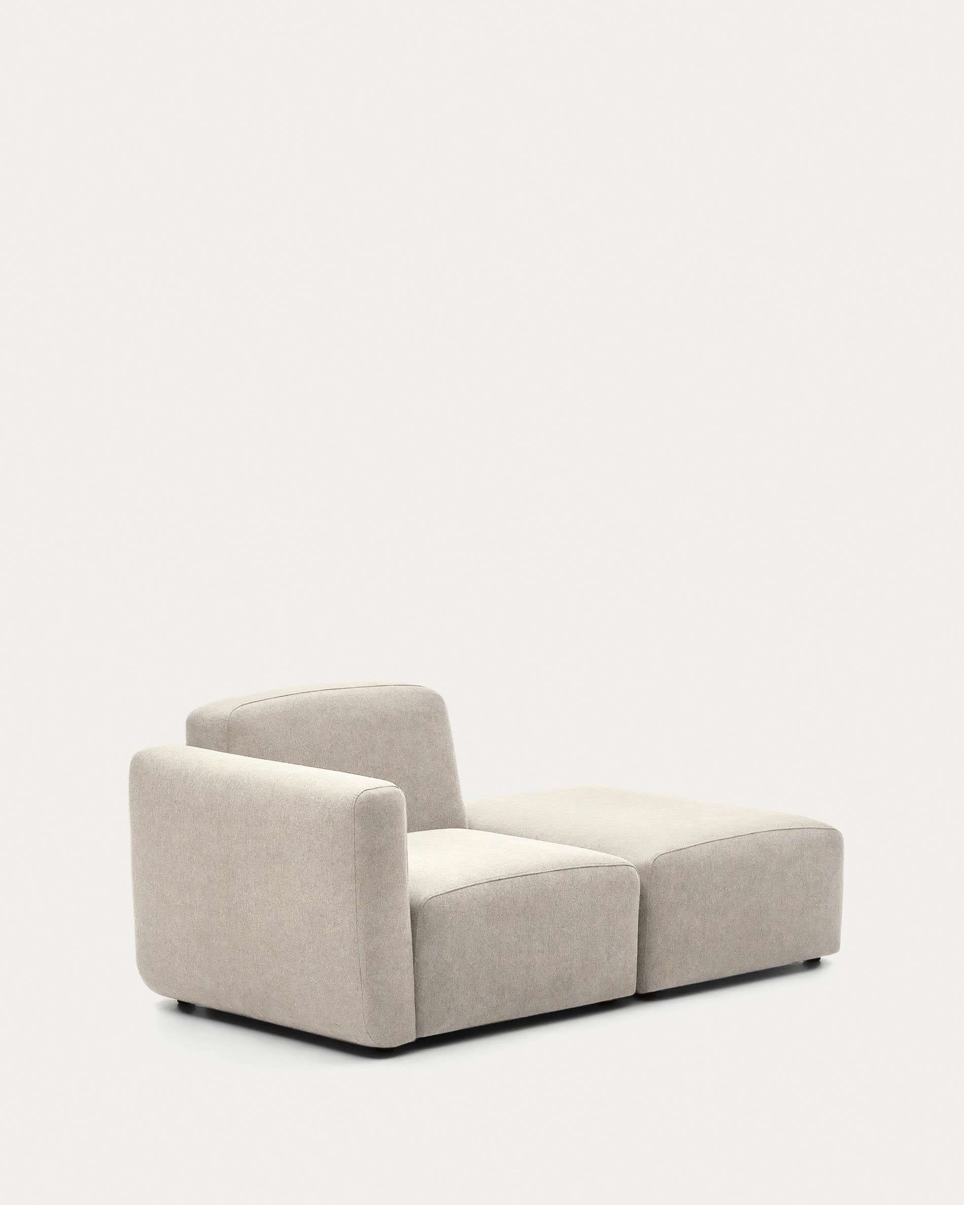 Elegantes, modulares 1-Sitzer-Sofa in Beige, 169 cm, aus FSC-zertifiziertem Holz für flexible Wohnraumgestaltung.