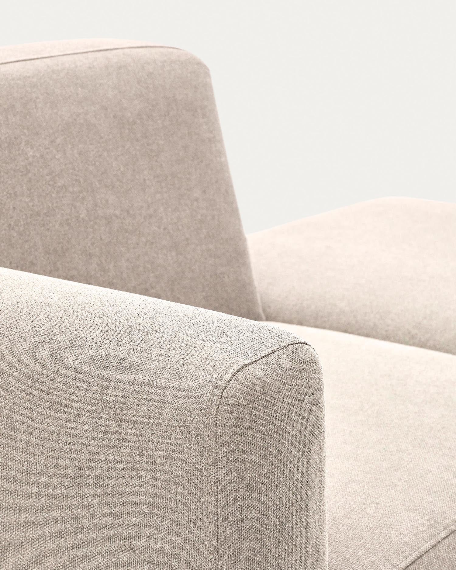 Neom 1-Sitzer-Sofa in elegantem Beige, 169 cm. Modular und anpassbar, aus hochwertigem FSC-zertifiziertem Holz für nachhaltigen Komfort.