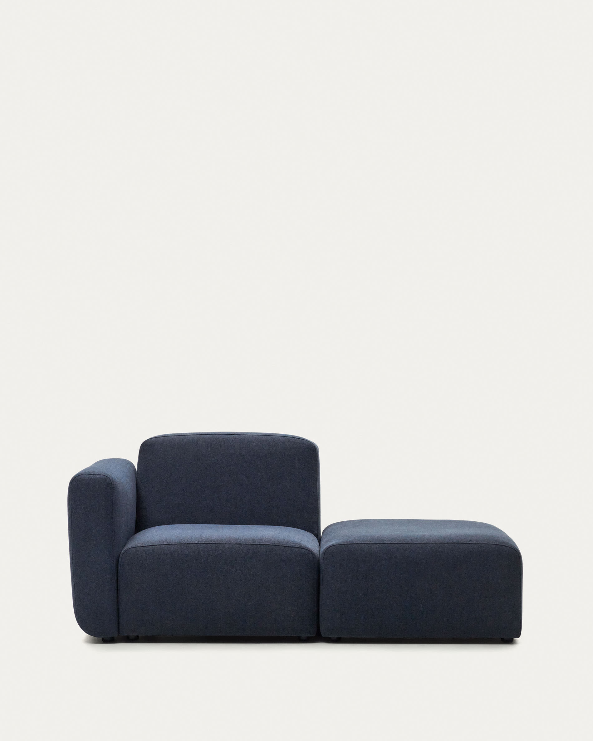 Elegantes, modulares 1-Sitzer-Sofa in Blau, 169 cm, aus nachhaltigem FSC-Holz. Flexibel, komfortabel und stilvoll.