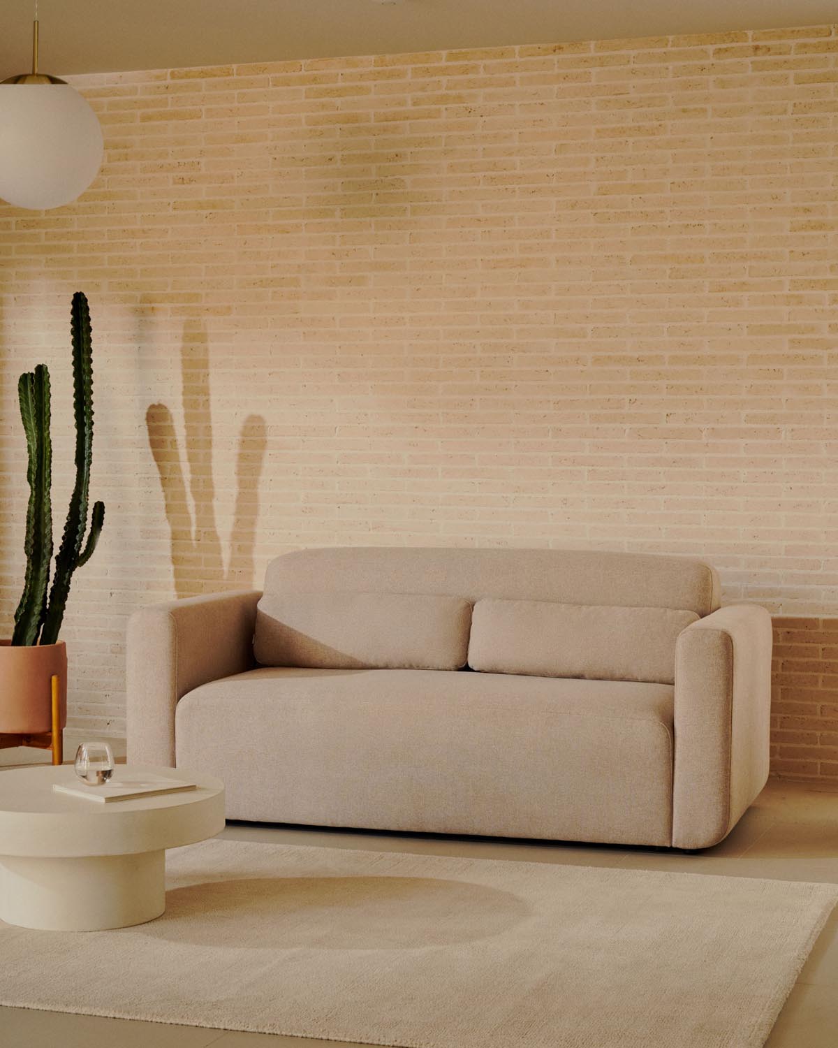 Neom modulares 2-Sitzer-Sofa in Beige 188 cm in Beige präsentiert im Onlineshop von KAQTU Design AG. 2er Sofa ist von Kave Home