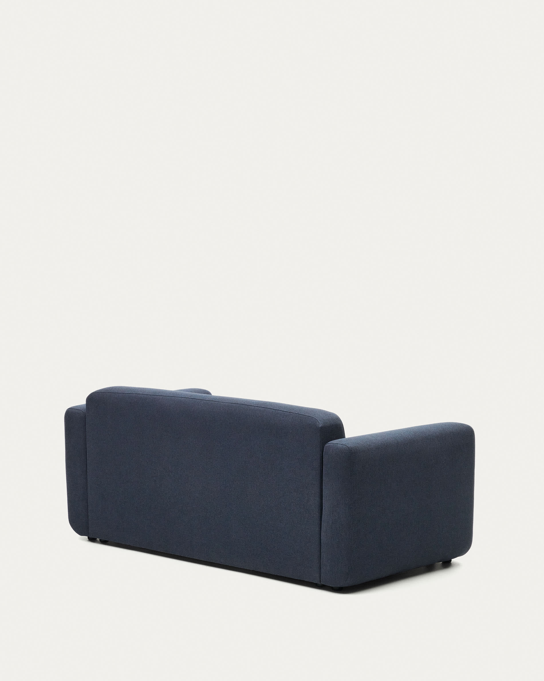 Elegantes, modulares 2-Sitzer-Sofa in Blau, aus FSC-zertifiziertem Holz, bietet Flexibilität und Komfort.