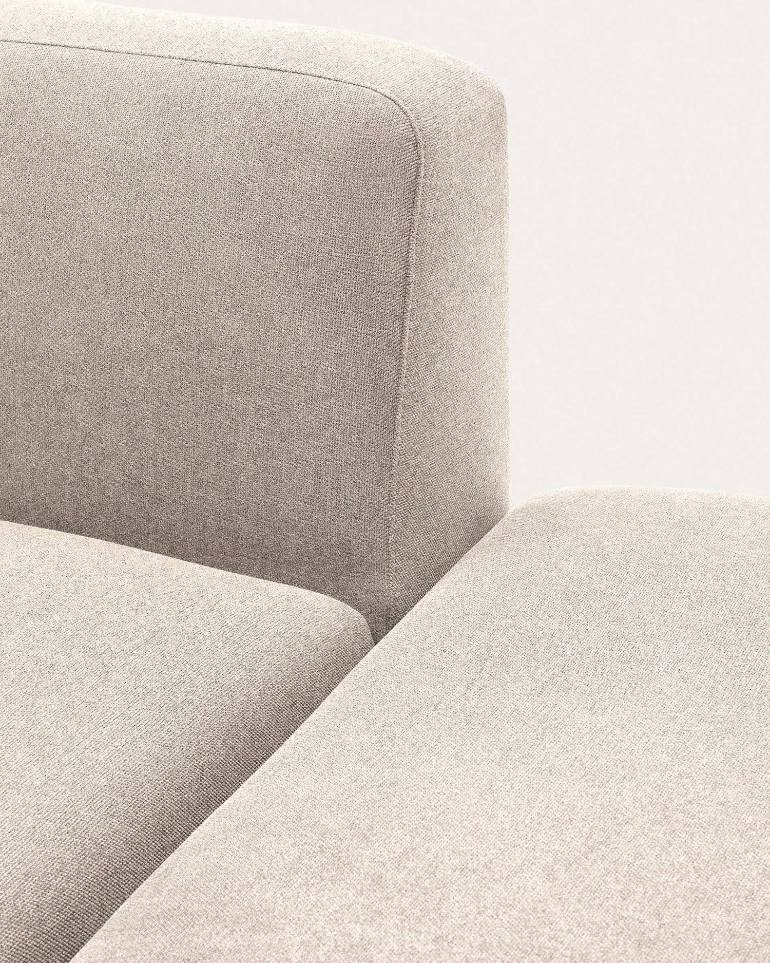 Das Neom 2-Sitzer-Sofa in Beige bietet stilvolle Modularität und höchsten Komfort. Umweltfreundliche Materialien und elegantes Design machen es zum idealen Möbelstück.