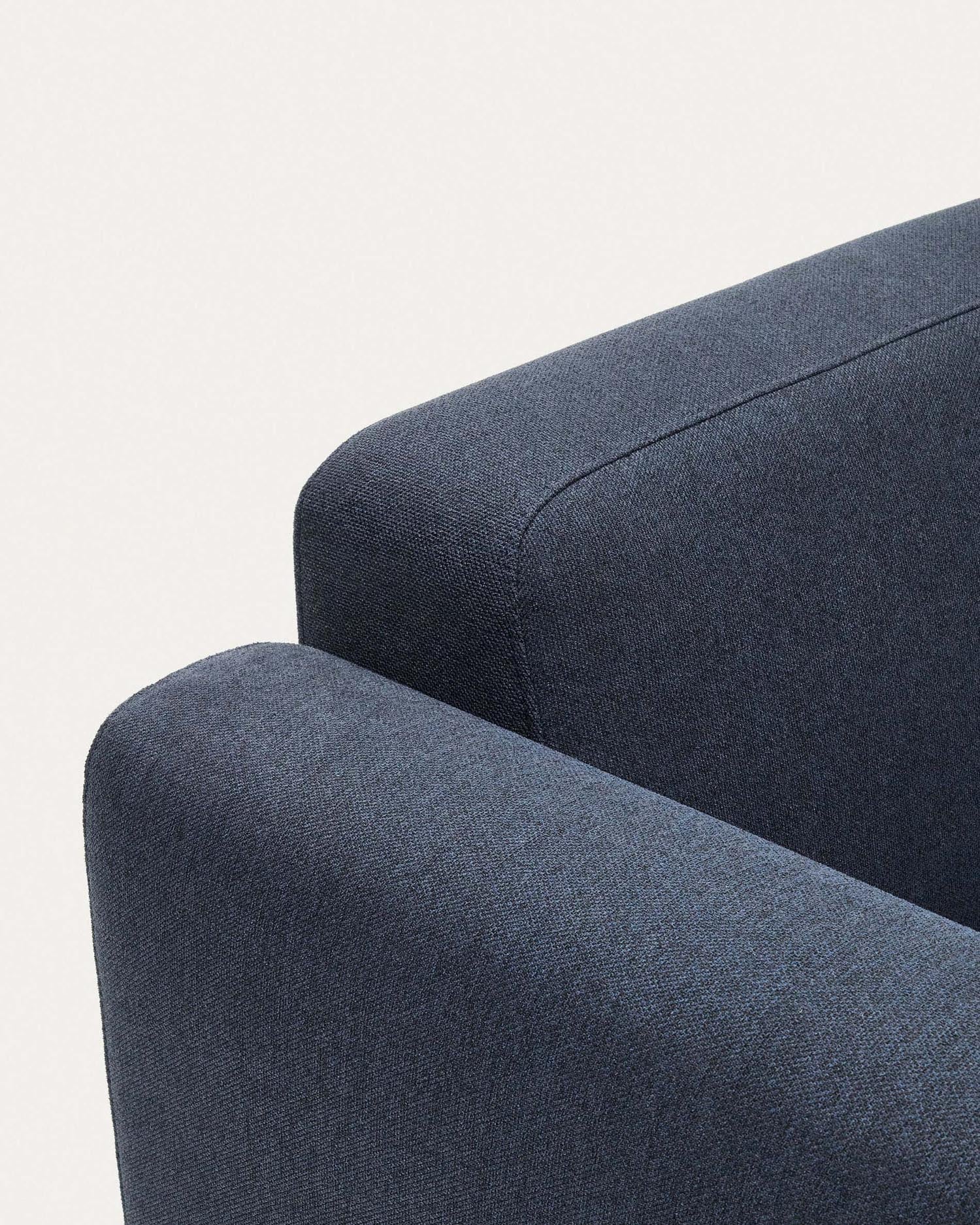Das Neom 3-Sitzer-Sofa mit Chaiselongue in Blau, 263 cm, modular und FSC-zertifiziert, bietet Komfort und modernes Design.