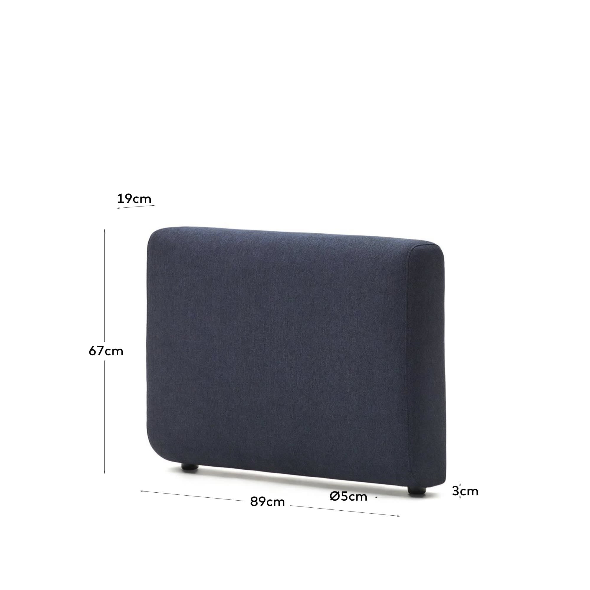 Gestalten Sie Ihr individuelles Sofa mit der Neom Armlehne in Blau von Kave Home – stilvoll, nachhaltig und komfortabel.