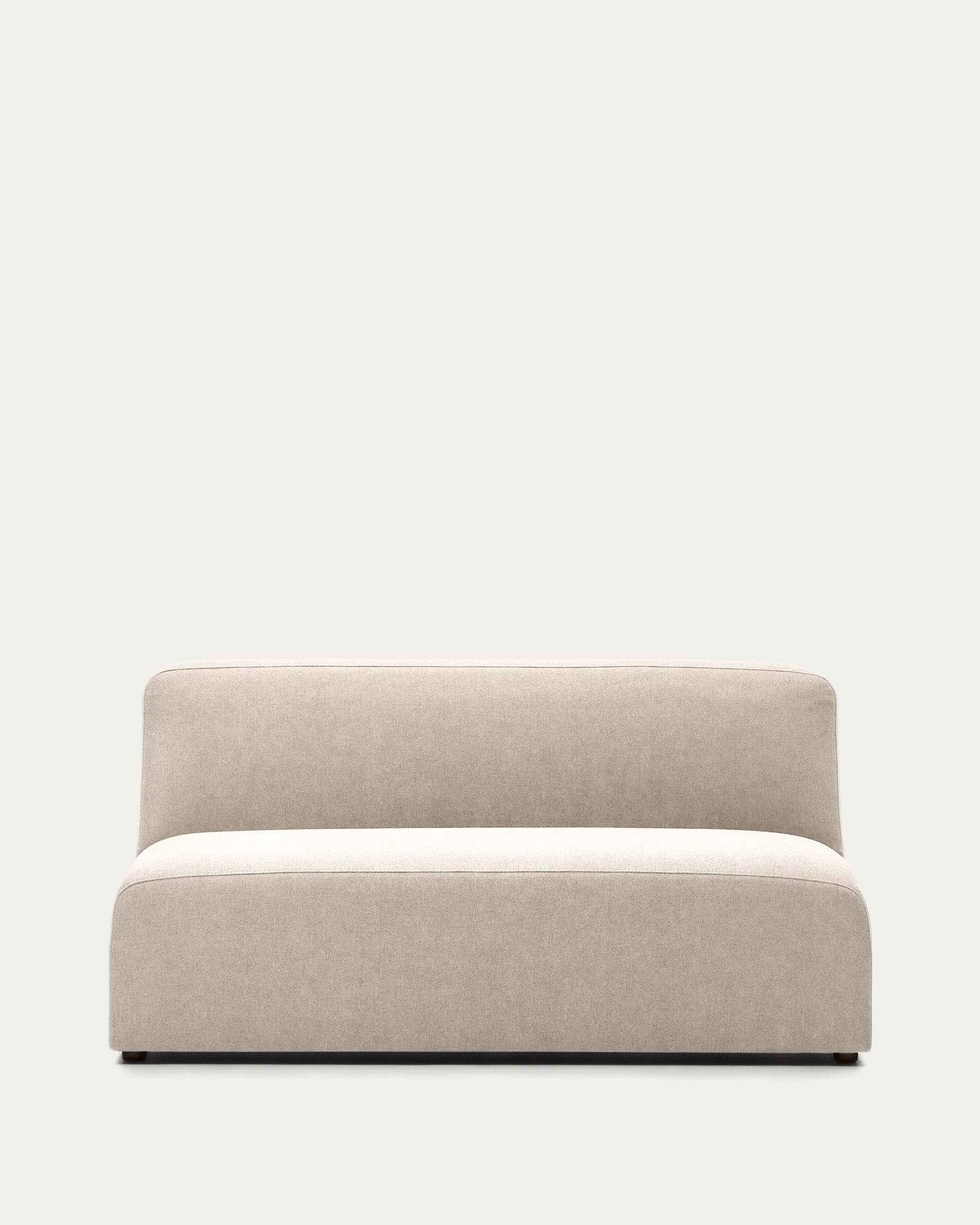 Elegantes, beiges 2-Sitzer-Modul von Kave Home, 150 cm, komfortabel, langlebig, umweltfreundlich, AR-kompatibel.