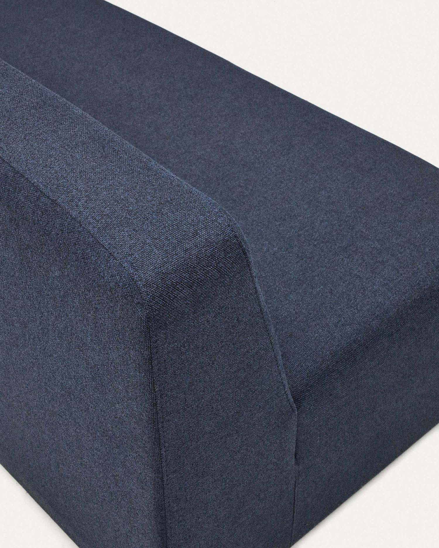 Stilvolles 2-Sitzer-Modul in Blau von Kave Home, FSC-zertifiziert, ideal für individuelle Sofa-Arrangements und modernen Komfort.