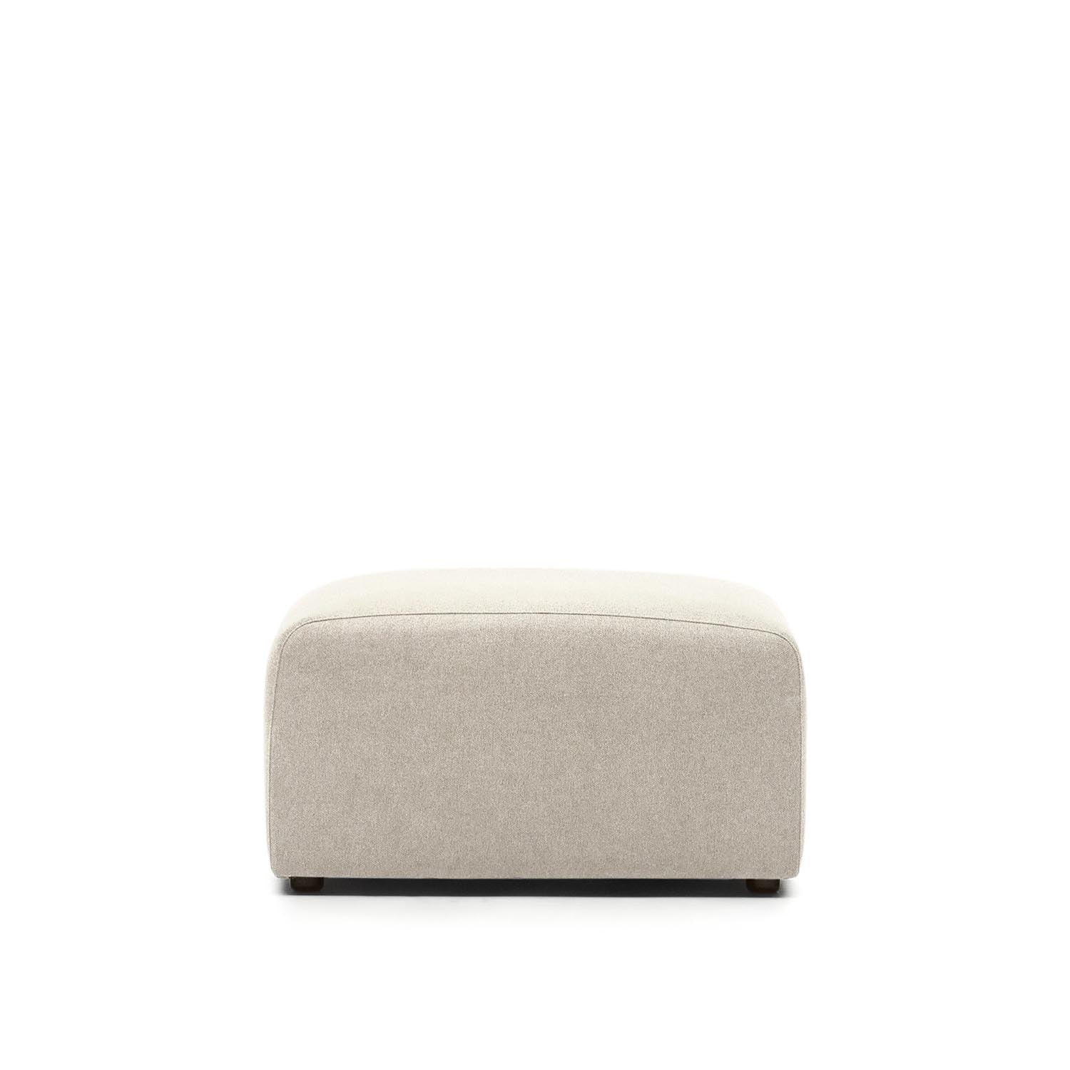 Das Neom Fussablagemodul in Beige von Kave Home bietet Komfort und Stil mit langlebigen Materialien und vielseitiger Integration.