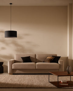 4-Sitzer-Bettsofa Anley in Beige mit Beinen aus massivem Buchenholz, 244 cm, FSC Mix Credit