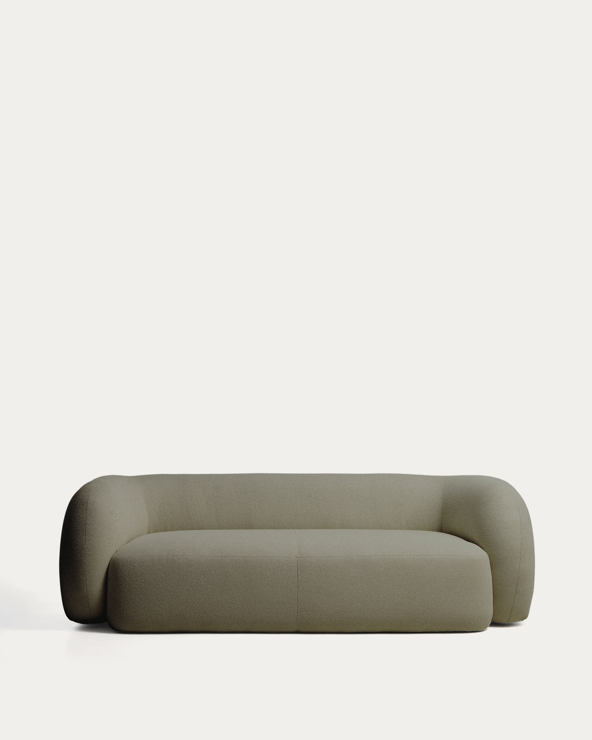 Schwer entflammbares 3-Sitzer-Sofa Martina in grüner Chenille 246 cm FSC Mix Credit in Grün präsentiert im Onlineshop von KAQTU Design AG. 3er Sofa ist von Kave Home