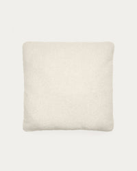 Kissen Martina in Bouclé in Ecru, 52 x 52 cm