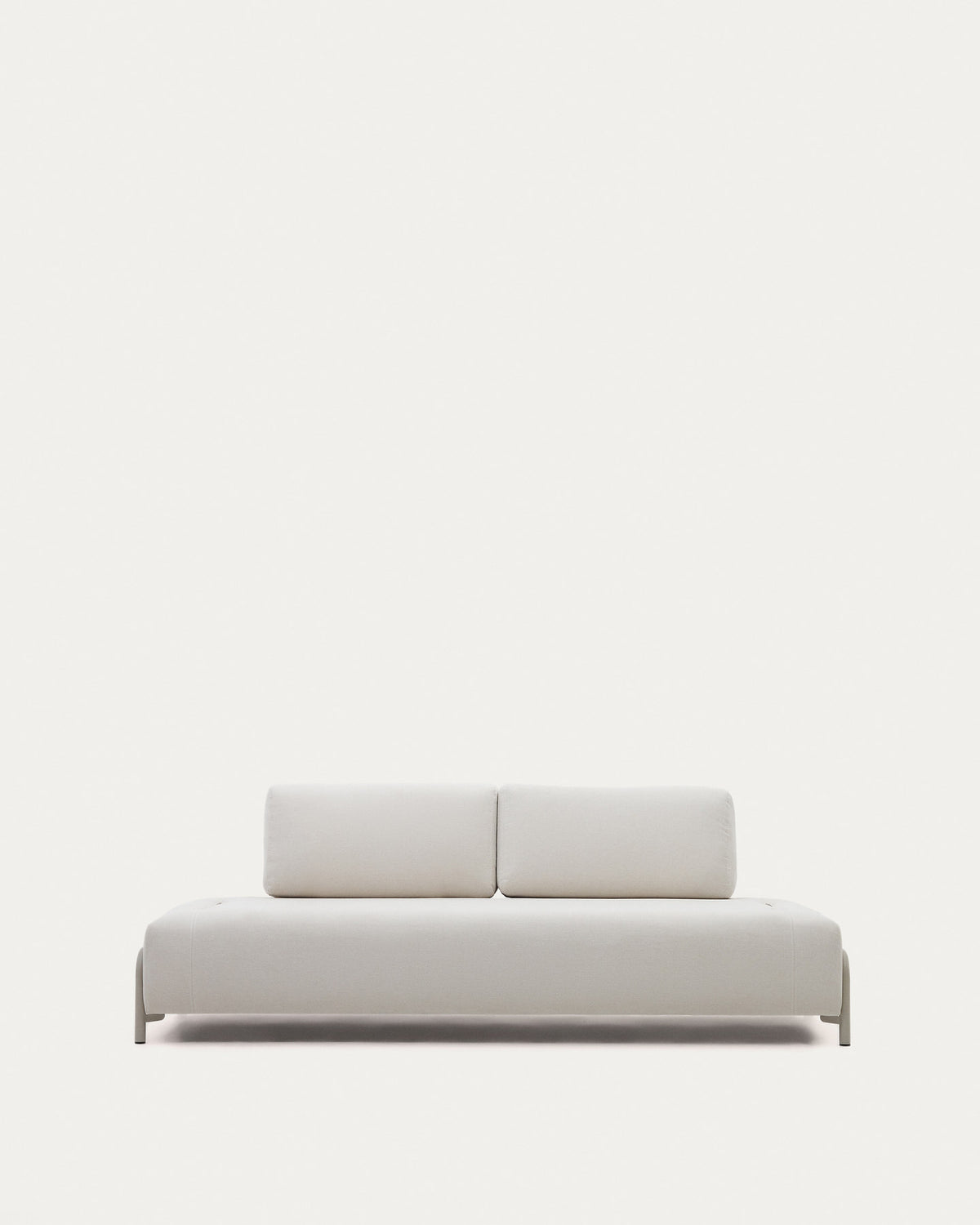 Compo 3-Sitzer-Modul  Chenille beige Metallgestell beige 232 cm FSC Mix Credit in Beige präsentiert im Onlineshop von KAQTU Design AG. 3er Sofa ist von Kave Home