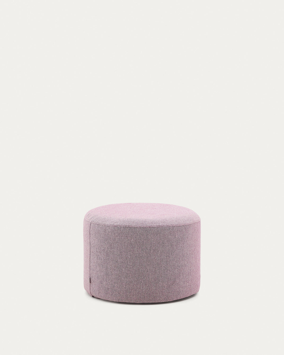 Fussablage mit abnehmbarem Bezug Kaeli violett Ø 60 cm in Lila präsentiert im Onlineshop von KAQTU Design AG. Pouf ist von Kave Home