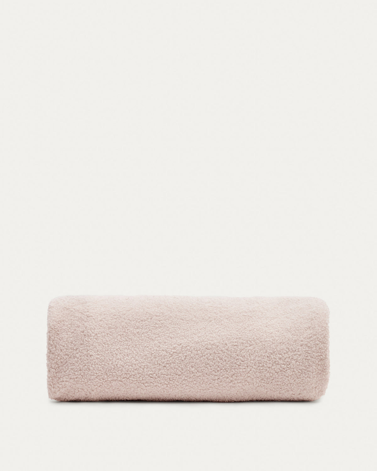 Bezug für Fusshocker Kaeli in rosa Bouclé Ø 90 cm in Rosa präsentiert im Onlineshop von KAQTU Design AG. Ottoman-Zubehör ist von Kave Home