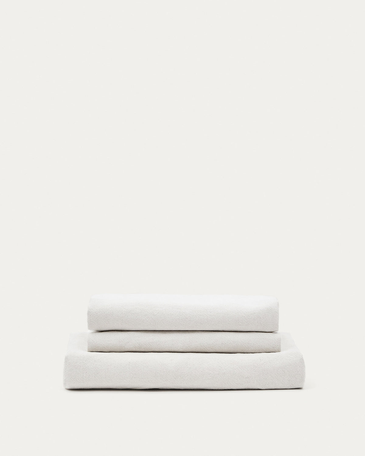 Bezug 3-Sitzer-Sofa Nora aus Leinen und Baumwolle in Ecru in Ecru präsentiert im Onlineshop von KAQTU Design AG. Sofa-Zubehör ist von Kave Home