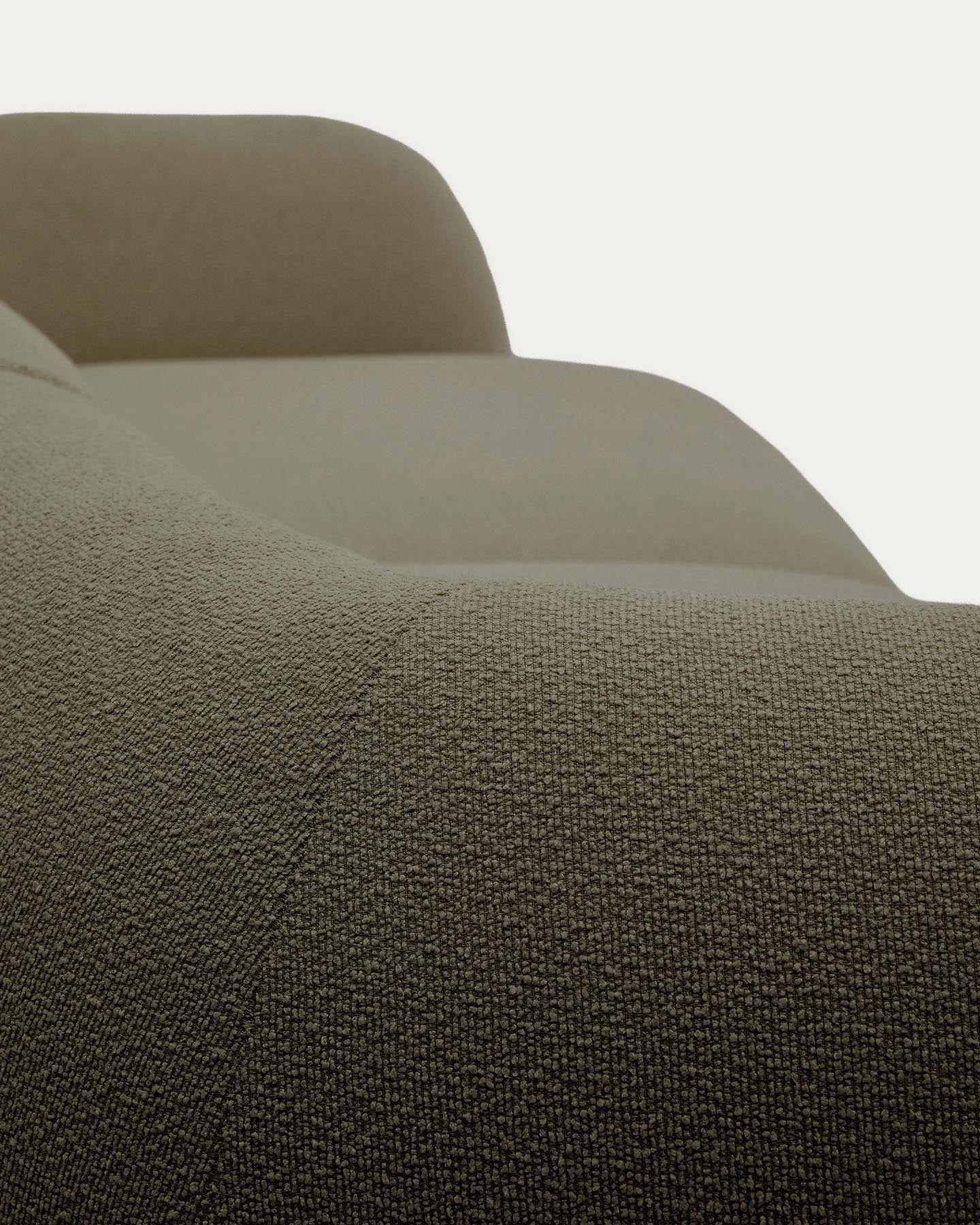 2-Sitzer-Modularsofa Martina mit Chenille und Chaiselongue links in Grün 230 cm in Grün präsentiert im Onlineshop von KAQTU Design AG. L-Sofa links ist von Kave Home