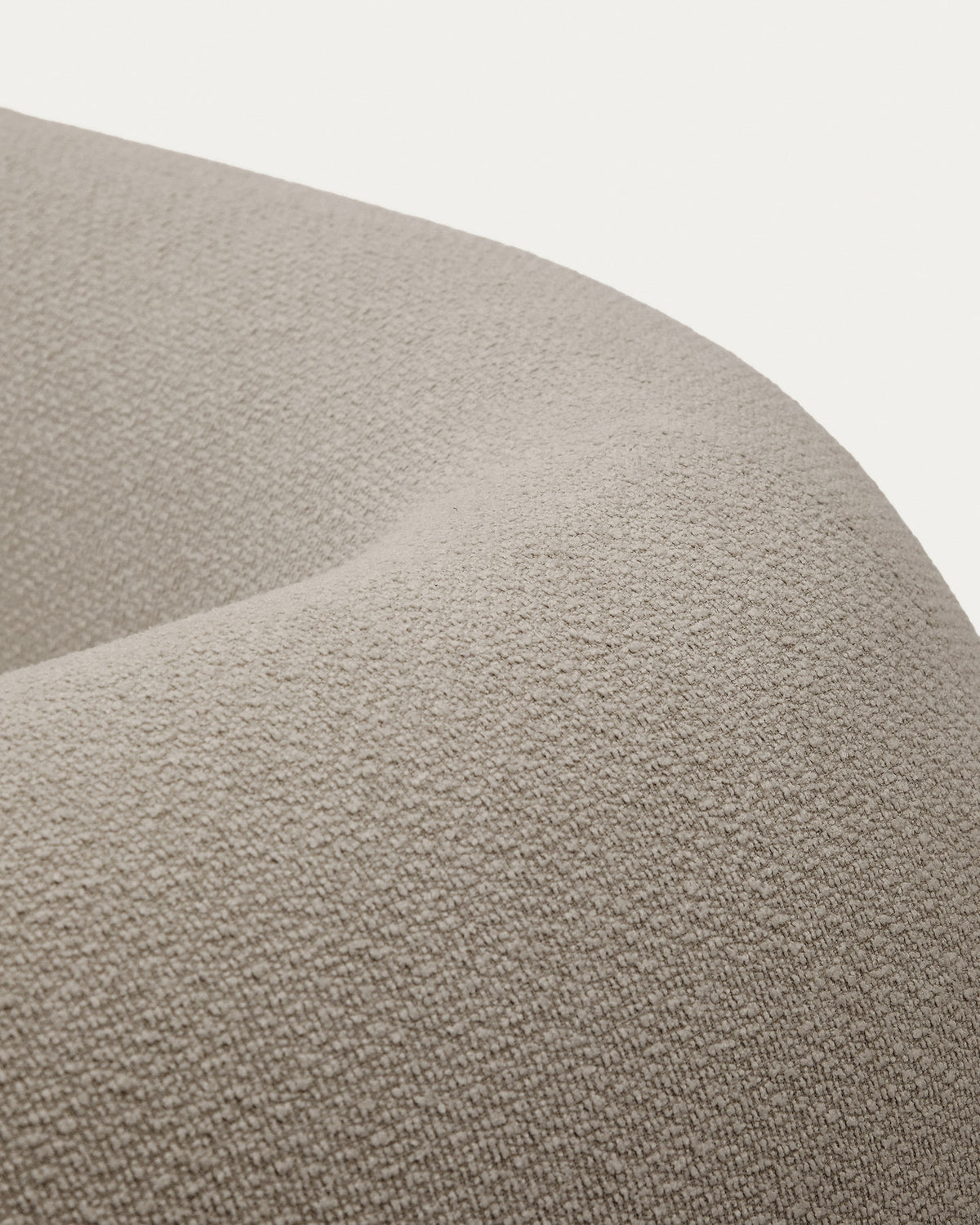 3-Sitzer-Modularsofa Martina mit Chenille und Chaiselongue links in Steinton 287 cm in Steinfarben präsentiert im Onlineshop von KAQTU Design AG. 3er Sofa ist von Kave Home