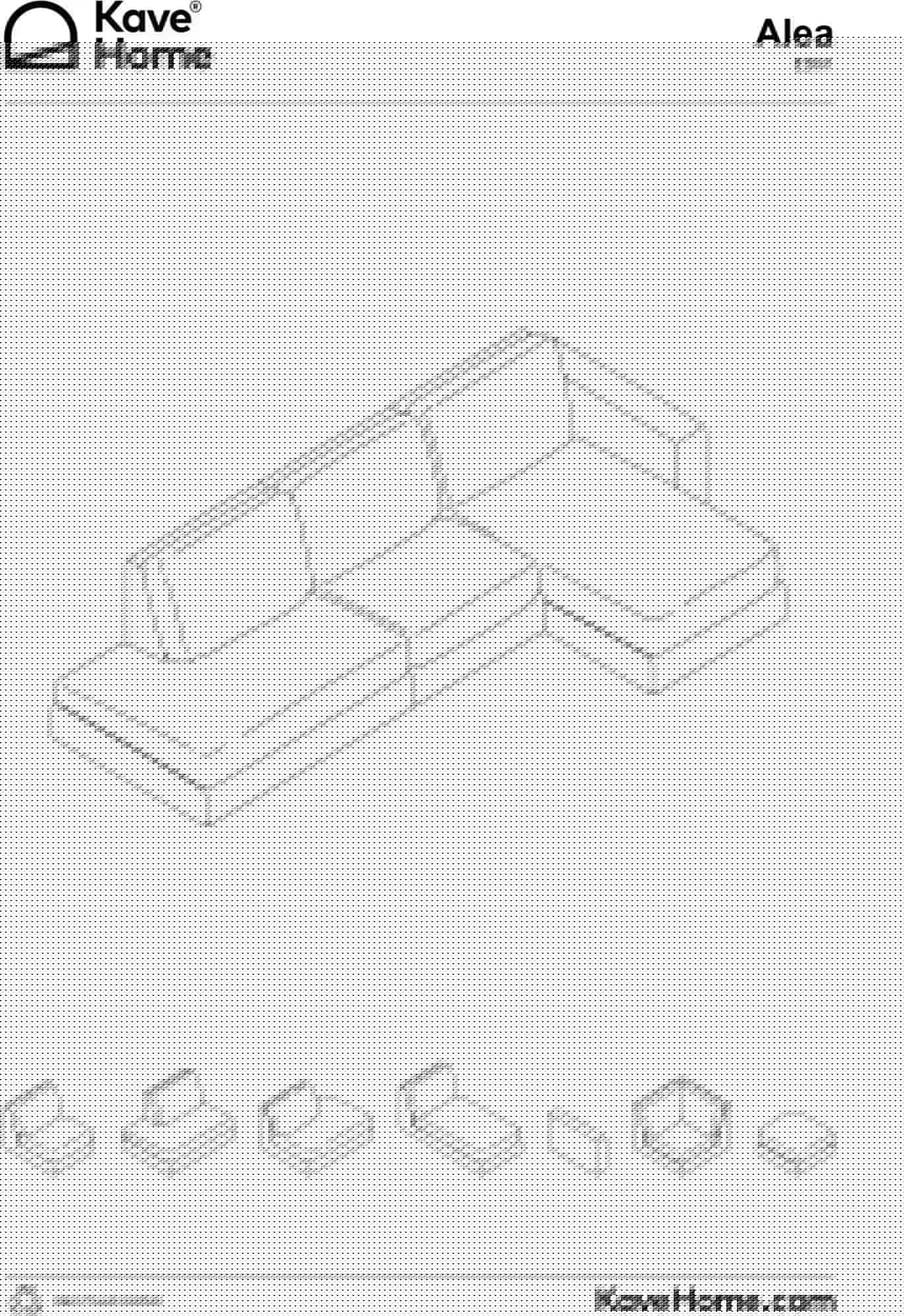 Modulares Sofa Alea für 3 Personen mit abnehmbarem Bezug aus Chenille mit Chaiselongue links in Ecru, 220 cm in Ecru präsentiert im Onlineshop von KAQTU Design AG. 3er Sofa ist von Kave Home