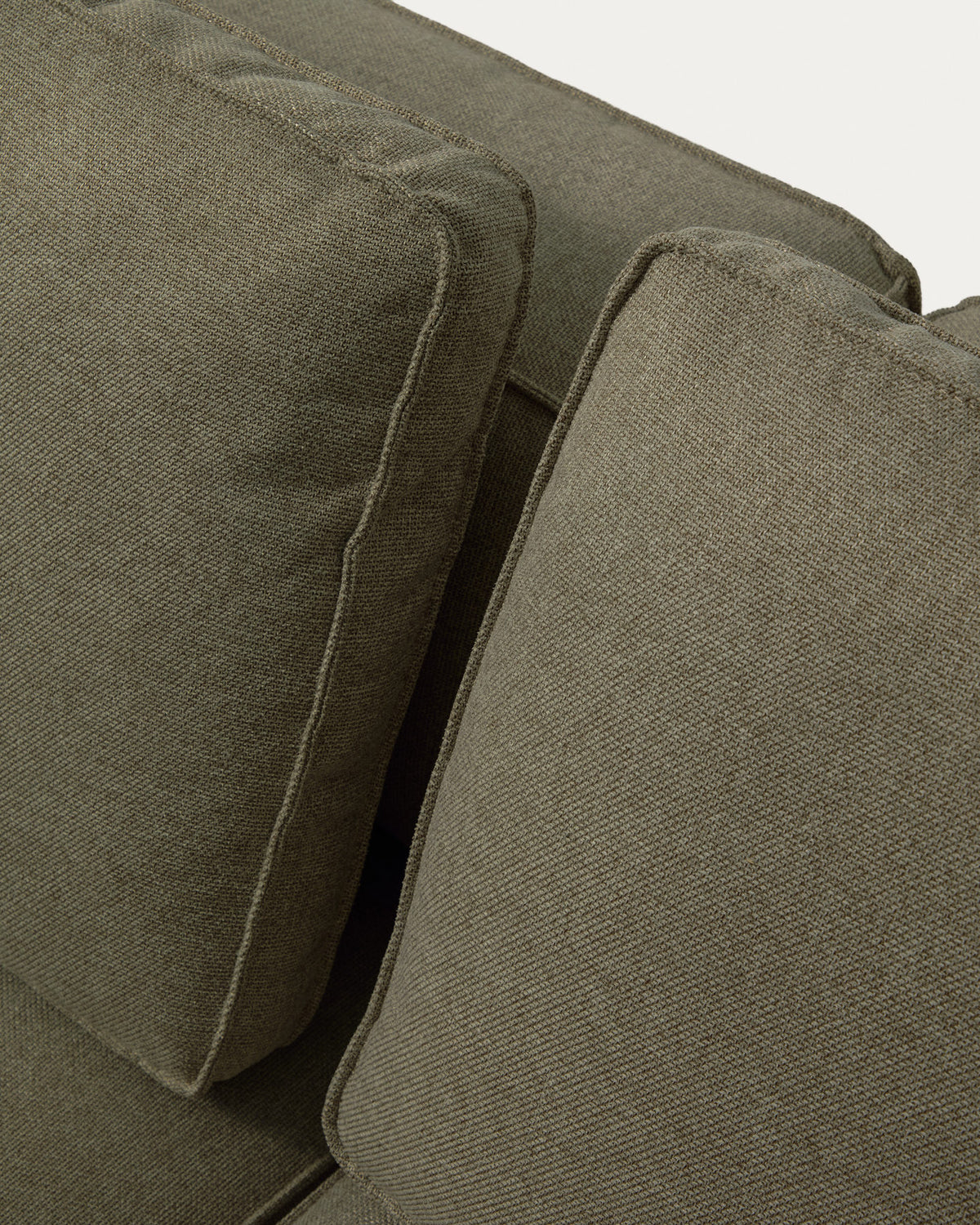 Dunkelgrünes Bettsofa Marela mit Chaiselongue links, Stoffbezug und schwarzen Beinen