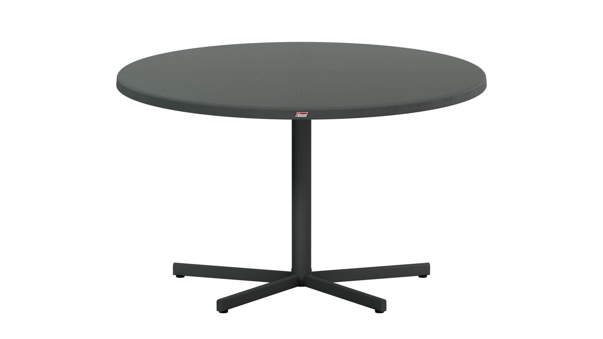 Bodensee Glasfaser-Gartentisch ø120 klappbar in Graphit präsentiert im Onlineshop von KAQTU Design AG. Gartentisch ist von Schaffner
