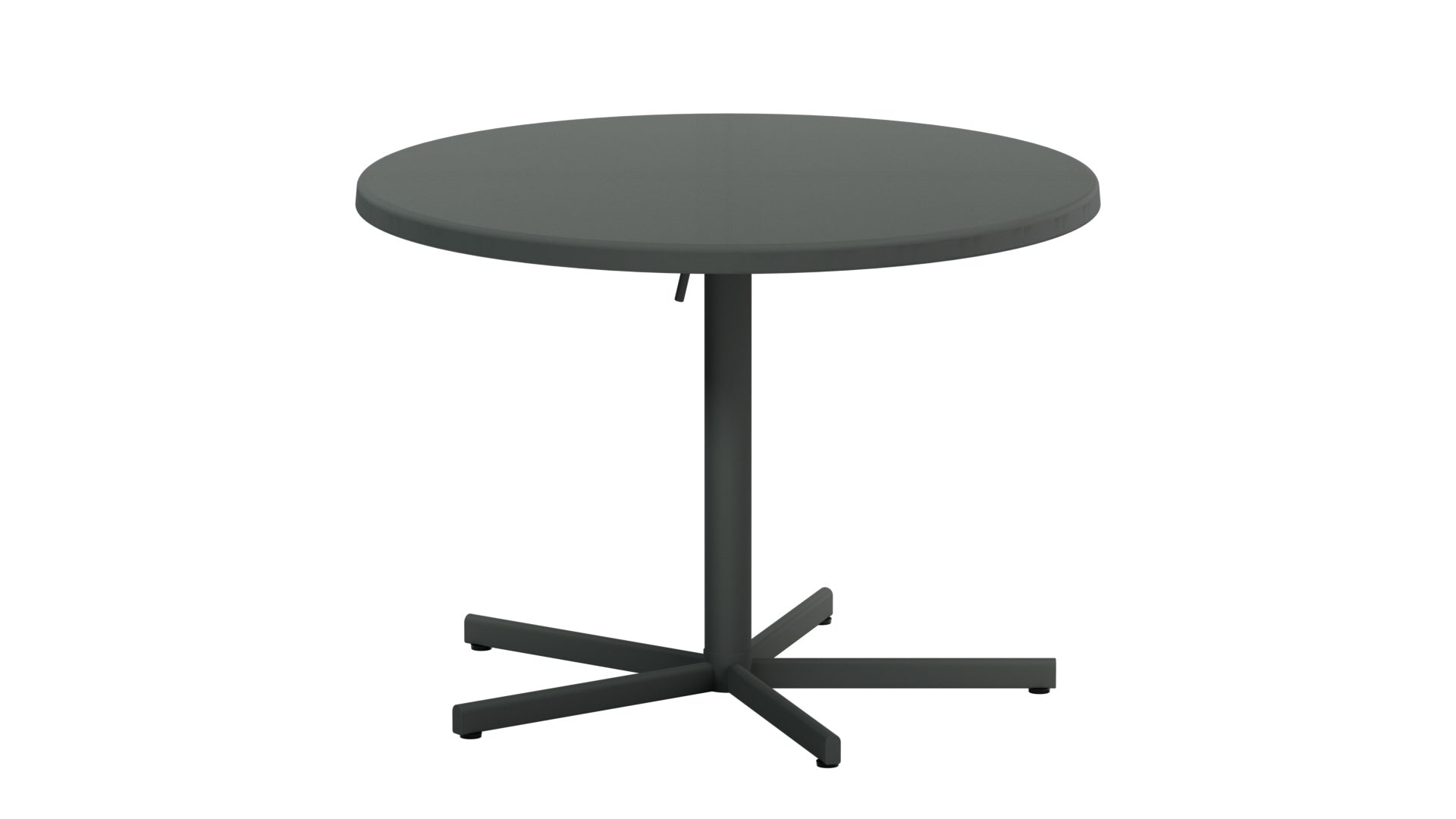 Eleganter klappbarer Gartentisch aus hochwertiger Glasfaser mit einem Durchmesser von 100 cm, ideal für entspannte Stunden im Freien.