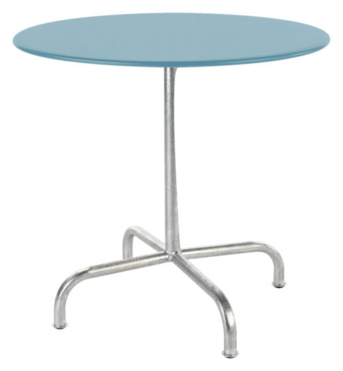 Eleganter, klappbarer Rigi Metall-Gartentisch ø80 aus Schweizer Qualität, wetterfest, robust, pflegeleicht und perfekt für Garten, Terrasse oder Balkon.