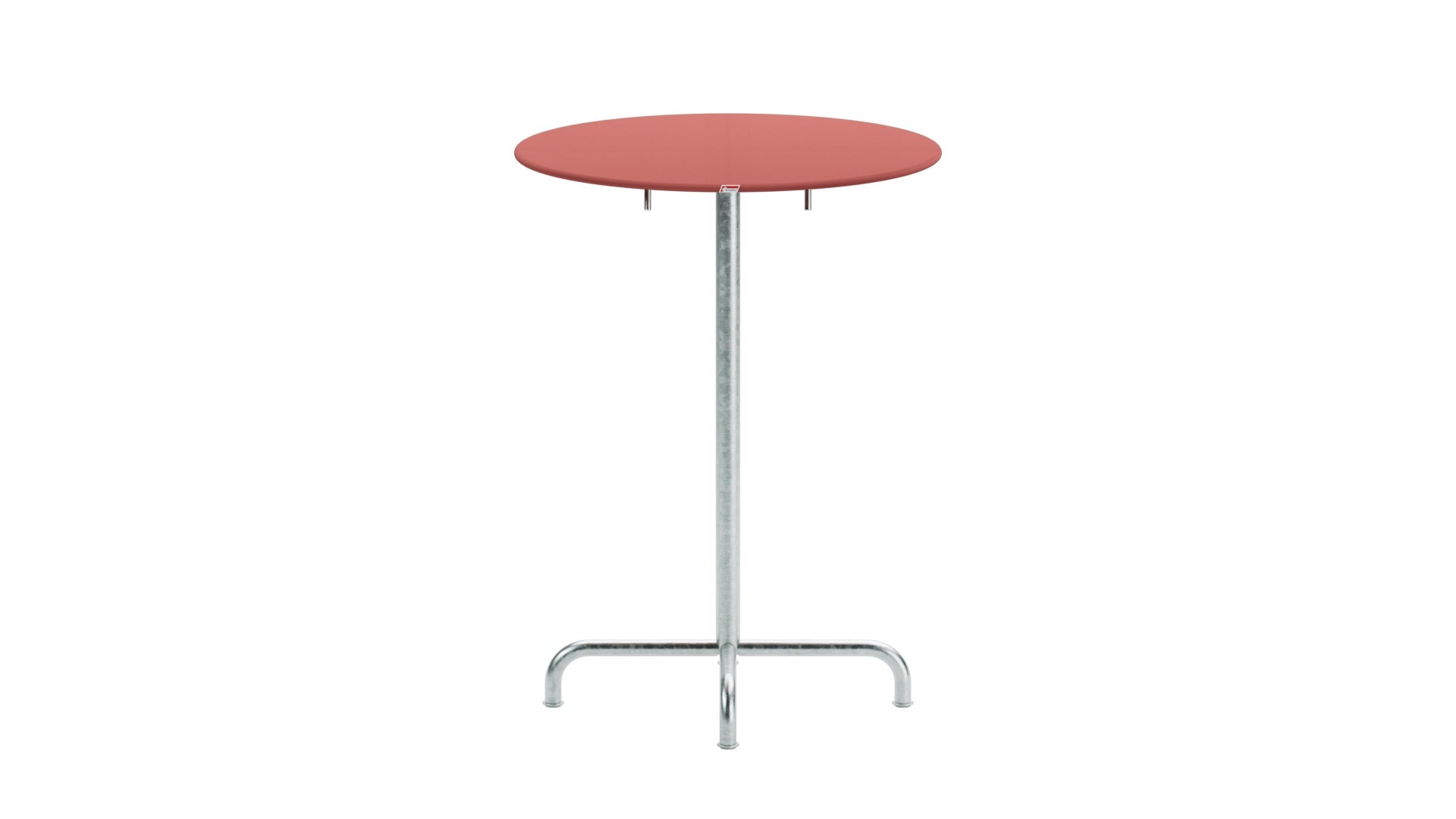 Rigi Metall-Stehtisch Outdoor ø80 / 110 klappbar  in Ahornrot präsentiert im Onlineshop von KAQTU Design AG. Hochtisch Outdoor ist von Schaffner