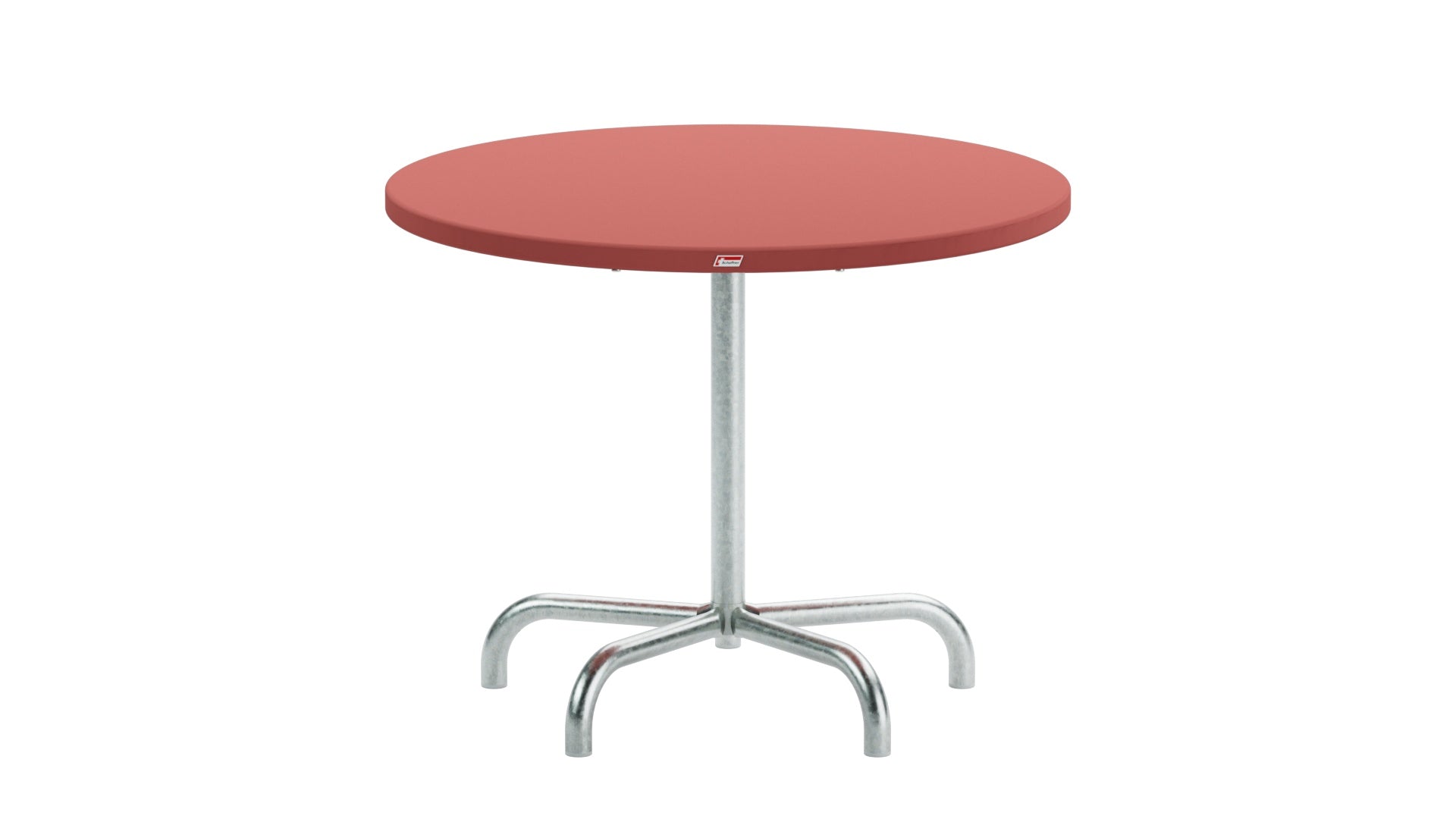 Eleganter klappbarer Gartentisch aus Metall mit einem Durchmesser von 92 cm, perfekt für gemütliche Stunden im Freien, ideal für kleine Räume.