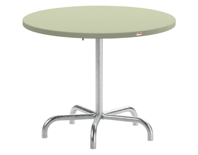 Säntis Metall-Gartentisch ø92 klappbar in Pastellgrün / Feuerverzinkt präsentiert im Onlineshop von KAQTU Design AG. Gartentisch ist von Schaffner
