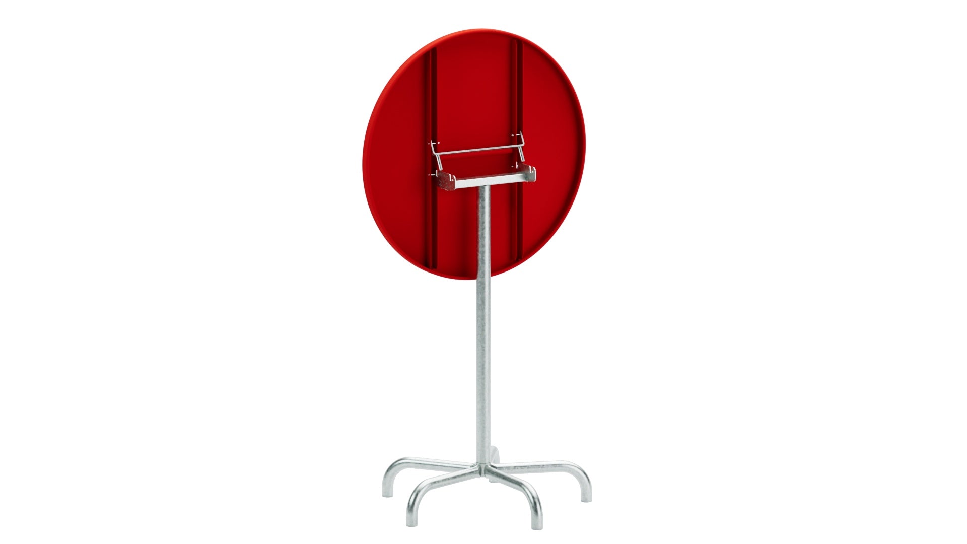 Säntis Metall-Stehtisch Outdoor ø80 / 110 klappbar in Rot präsentiert im Onlineshop von KAQTU Design AG. Hochtisch Outdoor ist von Schaffner