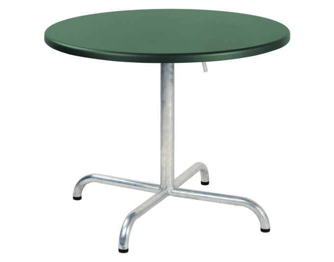 Moderner klappbarer Salontisch aus Glasfaser mit Ø75/62 cm, ideal für den Außenbereich – stilvoll und funktional für Garten und Terrasse.