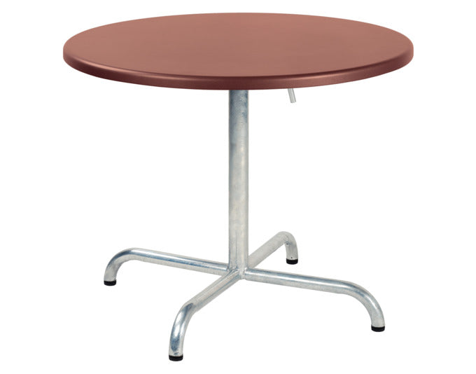 Eleganter klappbarer Gartentisch Davos aus strapazierfähigem Glasfaser, Ø75/62 cm, perfekt für gemütliche Stunden im Freien.